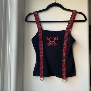 RARE Y2k Lip Service Crop Top